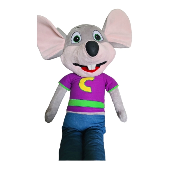 Chuck E Cheese Pizza Mouse 32.5" Plush Stuffed Animal Toy Chuck E Plush Doll - Picture 5 of 10